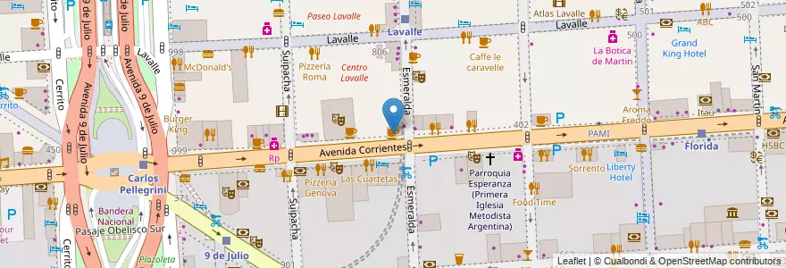 Mapa de ubicacion de Lucheria, San Nicolas en アルゼンチン, Ciudad Autónoma De Buenos Aires, Comuna 1, ブエノスアイレス.