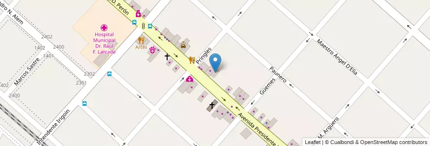 Mapa de ubicacion de Luchi's Eventos en Arjantin, Buenos Aires, Partido De San Miguel, San Miguel.