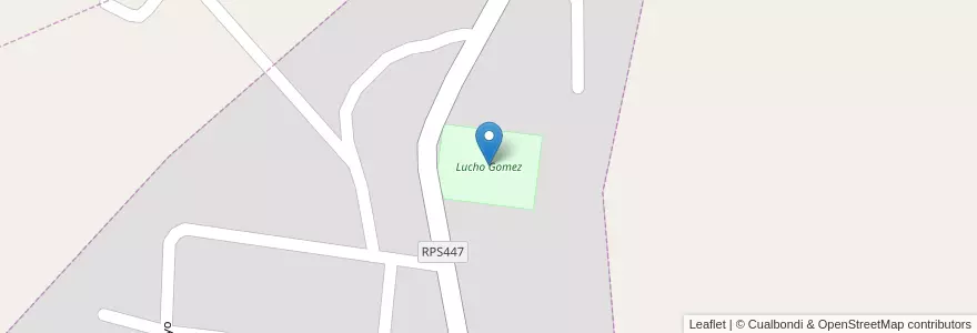 Mapa de ubicacion de Lucho Gomez en 阿根廷, Córdoba, Departamento Tulumba, Pedanía Parroquia, Villa Tulumba.
