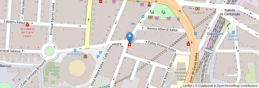 Mapa de ubicacion de Lucia Guadalupe Pinilla Lozano en Espagne, Pays Basque Autonome, Biscaye, Grand-Bilbao, Bilbao.