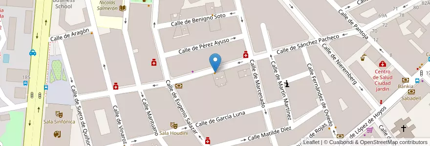 Mapa de ubicacion de Lu&Cia en España, Comunidad De Madrid, Comunidad De Madrid, Área Metropolitana De Madrid Y Corredor Del Henares, Madrid.