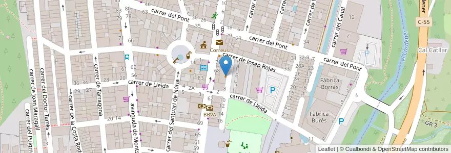 Mapa de ubicacion de Lucki's bar en Espanha, Catalunha, Barcelona, Bages, Sant Joan De Vilatorrada.
