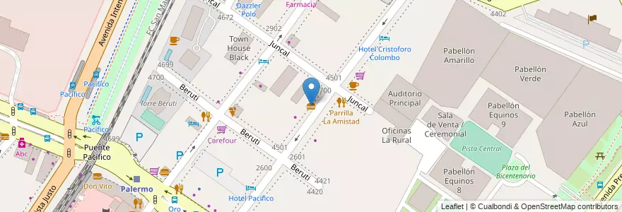 Mapa de ubicacion de Lucky Dragon, Palermo en アルゼンチン, Ciudad Autónoma De Buenos Aires, ブエノスアイレス, Comuna 14.