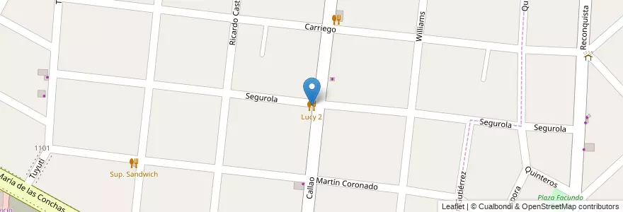 Mapa de ubicacion de Lucy 2 en 아르헨티나, 부에노스아이레스주, Partido De Tigre, Rincón De Milberg.
