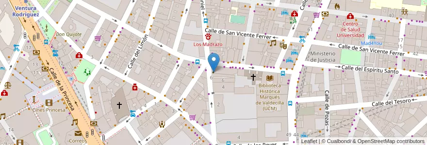 Mapa de ubicacion de Ludoteca Santiago El Mayor en إسبانيا, منطقة مدريد, منطقة مدريد, Área Metropolitana De Madrid Y Corredor Del Henares, مدريد.