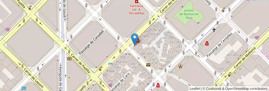 Mapa de ubicacion de Luichi's en İspanya, Catalunya, Barcelona, Barcelonès, Barcelona.