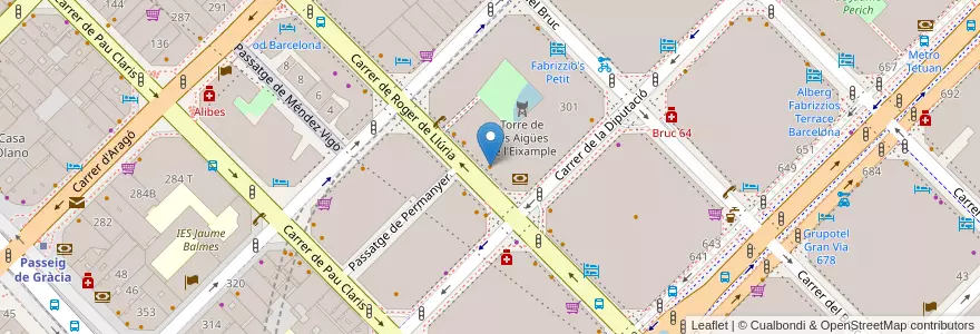 Mapa de ubicacion de Luigi en 스페인, Catalunya, Barcelona, Barcelonès, 바르셀로나.