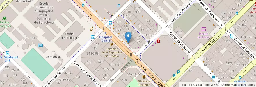 Mapa de ubicacion de Luigi's en España, Cataluña, Barcelona, Barcelonés, Barcelona.