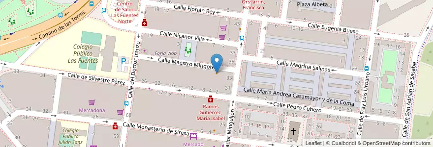 Mapa de ubicacion de Luis Candelas en إسبانيا, أرغون, سرقسطة, Zaragoza, سرقسطة.