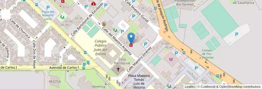 Mapa de ubicacion de Luis Sánchez-Abarca Martín en Sepanyol, Castilla Y León, Salamanca, Campo De Salamanca, Salamanca.