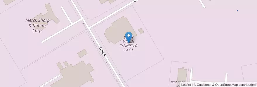 Mapa de ubicacion de LUIS Y MIGUEL ZANNIELLO S.A.C.I. en Argentine, Province De Buenos Aires, Partido Del Pilar, Fátima.