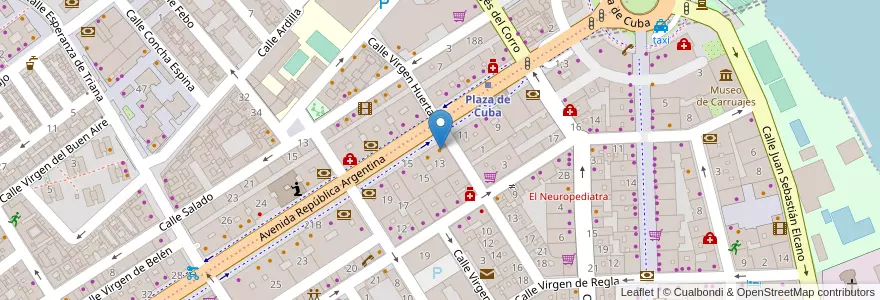 Mapa de ubicacion de Lukia Sport Café en Spain, Andalusia, Sevilla, Seville.