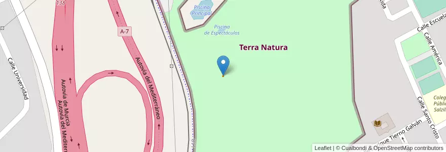 Mapa de ubicacion de Lunatic Terra Natura en إسبانيا, منطقة مرسية, منطقة مرسية, Área Metropolitana De Murcia, Murcia.