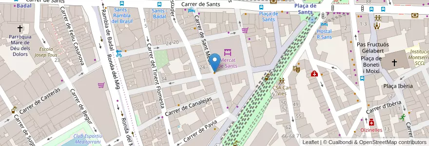 Mapa de ubicacion de LUTE Bar & Bowls en Espagne, Catalogne, Barcelone, Barcelonais, Barcelone.
