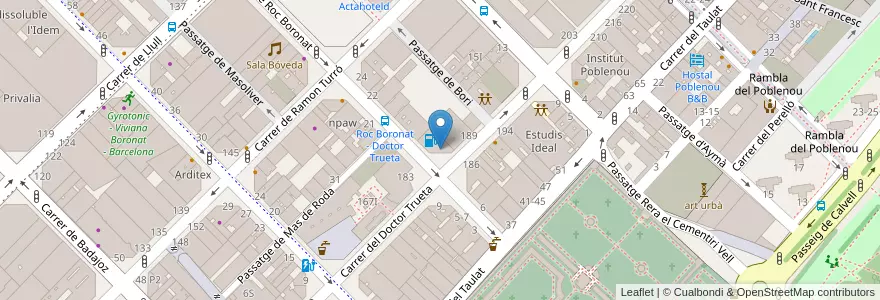 Mapa de ubicacion de LUVIRR en اسپانیا, Catalunya, Barcelona, Barcelonès, Barcelona.