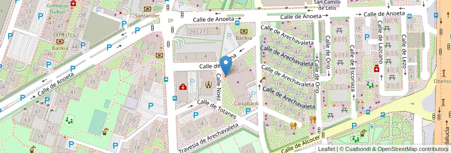 Mapa de ubicacion de Luyego en Spanien, Autonome Gemeinschaft Madrid, Autonome Gemeinschaft Madrid, Área Metropolitana De Madrid Y Corredor Del Henares, Madrid.