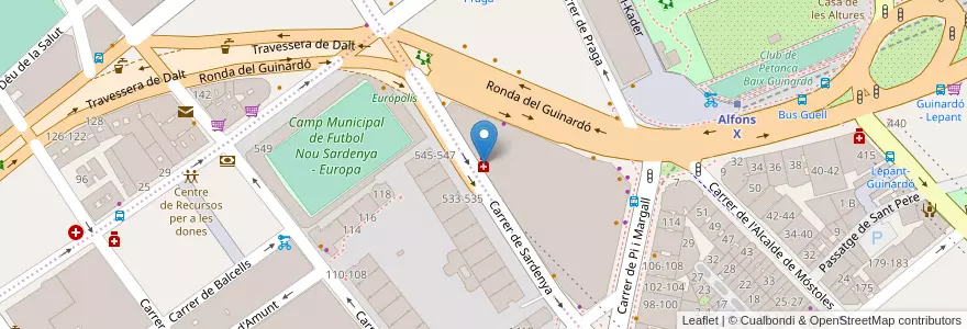 Mapa de ubicacion de M. Fiol Costa en اسپانیا, Catalunya, Barcelona, Barcelonès, Barcelona.