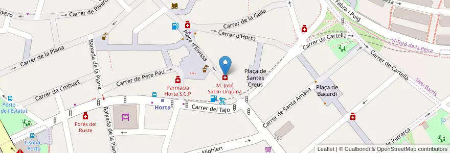 Mapa de ubicacion de M. José Sabin Urquina en Spagna, Catalunya, Barcelona, Barcelonès, Barcelona.