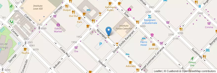 Mapa de ubicacion de M Street Bar, Palermo en Argentine, Ciudad Autónoma De Buenos Aires, Buenos Aires, Comuna 14.