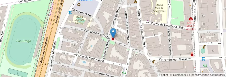 Mapa de ubicacion de Ma Carme Guerrero Pozo en Espagne, Catalogne, Barcelone, Barcelonais, Barcelone.
