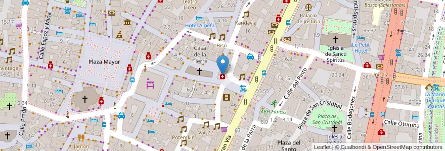 Mapa de ubicacion de Mª Carmen Casas García en Espanha, Castela E Leão, Salamanca, Campo De Salamanca, Salamanca.