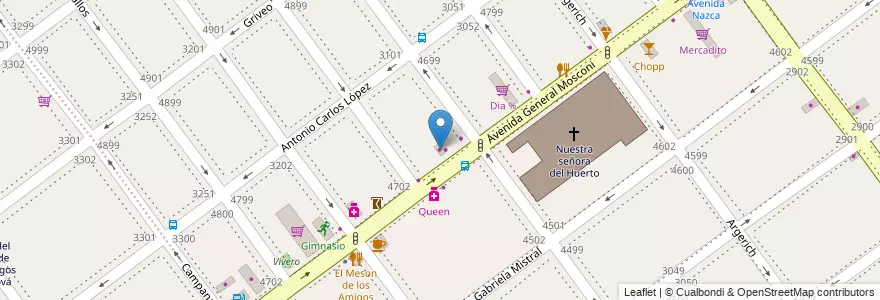 Mapa de ubicacion de Ma J Charly, Villa Pueyrredon en 阿根廷, Ciudad Autónoma De Buenos Aires, Comuna 12, 布宜诺斯艾利斯, Comuna 11.