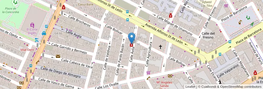 Mapa de ubicacion de Mª Mercedes Rueda Blanco en Spagna, Castilla Y León, Salamanca, Campo De Salamanca, Salamanca.