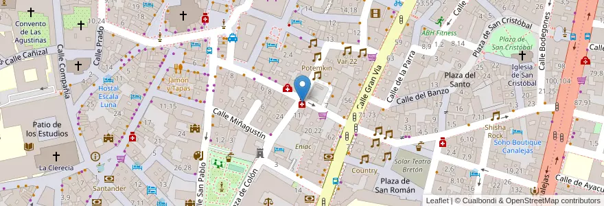 Mapa de ubicacion de Mª Rosario Palomero Gil en España, Castilla Y León, Salamanca, Campo De Salamanca, Salamanca.