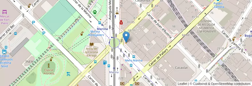 Mapa de ubicacion de MABEL the Granja en Sepanyol, Catalunya, Barcelona, Barcelonès, Barcelona.