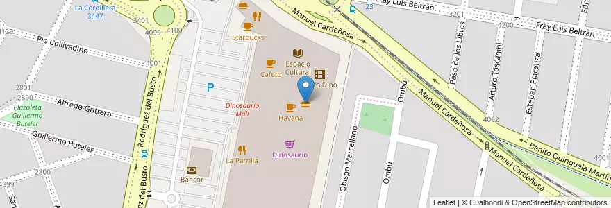 Mapa de ubicacion de Mac Donald's en Argentina, Córdoba, Departamento Capital, Pedanía Capital, Cordoba, Municipio De Córdoba.
