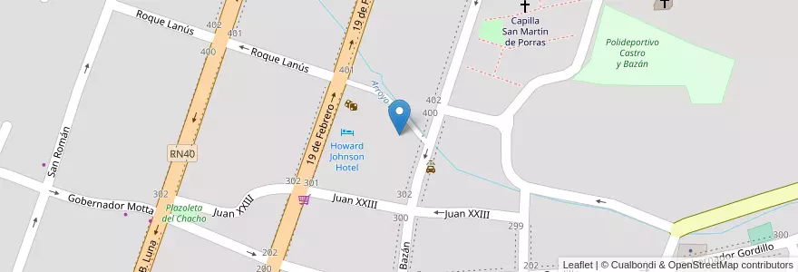 Mapa de ubicacion de M.A.C. Royal Suites Convention Center en アルゼンチン, ラ・リオハ州, Departamento Chilecito, Chilecito.