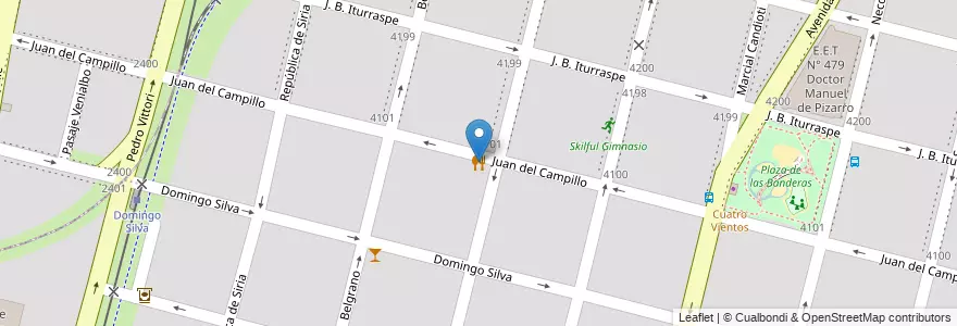 Mapa de ubicacion de Macanudo en Argentinië, Santa Fe, Departamento La Capital, Santa Fe Capital, Santa Fe.