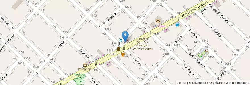 Mapa de ubicacion de Maccaroni, Liniers en 아르헨티나, Ciudad Autónoma De Buenos Aires, 부에노스아이레스.