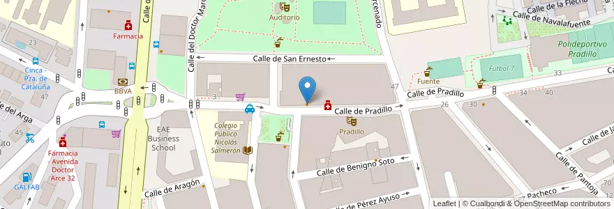 Mapa de ubicacion de Maceta Café en إسبانيا, منطقة مدريد, منطقة مدريد, Área Metropolitana De Madrid Y Corredor Del Henares, مدريد.