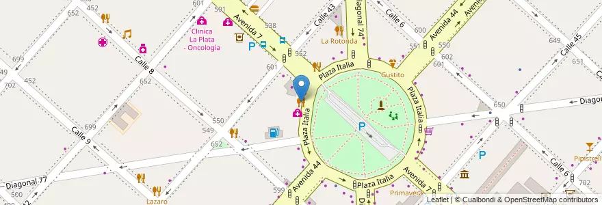 Mapa de ubicacion de Machu Picchu, Casco Urbano en Argentinien, Provinz Buenos Aires, Partido De La Plata, La Plata.