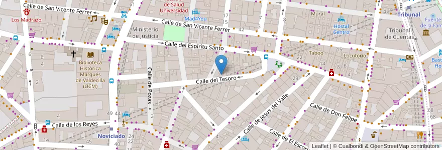 Mapa de ubicacion de MacLuque School of English en スペイン, マドリード州, Comunidad De Madrid, Área Metropolitana De Madrid Y Corredor Del Henares, Madrid.