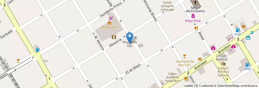Mapa de ubicacion de Maconda VIII en Arjantin, Buenos Aires, Partido De Quilmes, Quilmes.