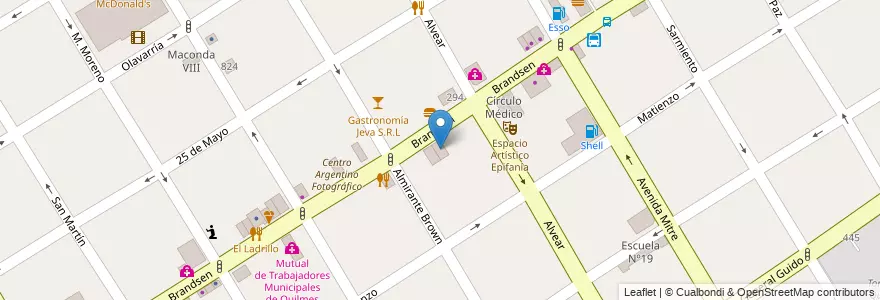 Mapa de ubicacion de Macondo XIII en アルゼンチン, ブエノスアイレス州, Partido De Quilmes, Quilmes.