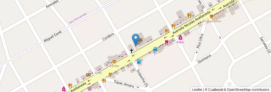 Mapa de ubicacion de Macoretta en Arjantin, Buenos Aires, Partido De San Fernando, Victoria.