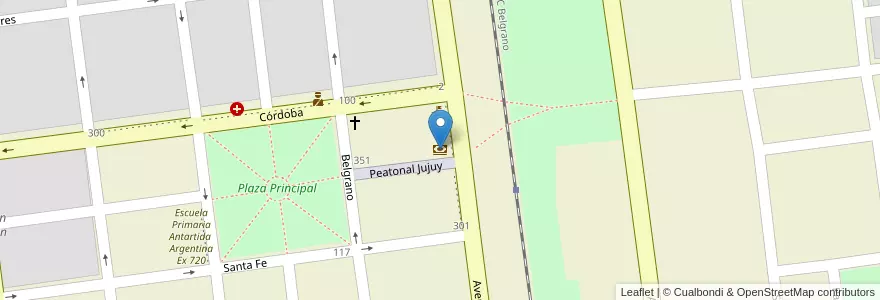 Mapa de ubicacion de Macro en الأرجنتين, Salta, Anta, Municipio De Las Lajitas, Las Lajitas.