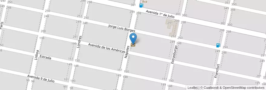 Mapa de ubicacion de Macro en الأرجنتين, سانتا في, Departamento San Lorenzo, Municipio De San Jerónimo Sud, San Jerónimo Sud.