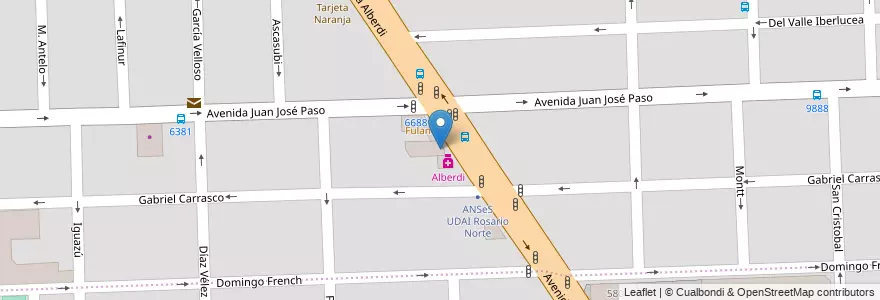 Mapa de ubicacion de Macro en Аргентина, Санта-Фе, Departamento Rosario, Municipio De Rosario, Росарио.