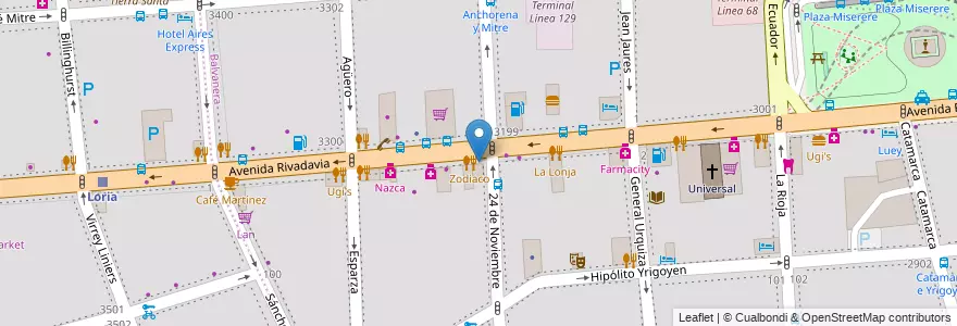 Mapa de ubicacion de Macro, Balvanera en Argentine, Ciudad Autónoma De Buenos Aires, Comuna 5, Comuna 3, Buenos Aires.