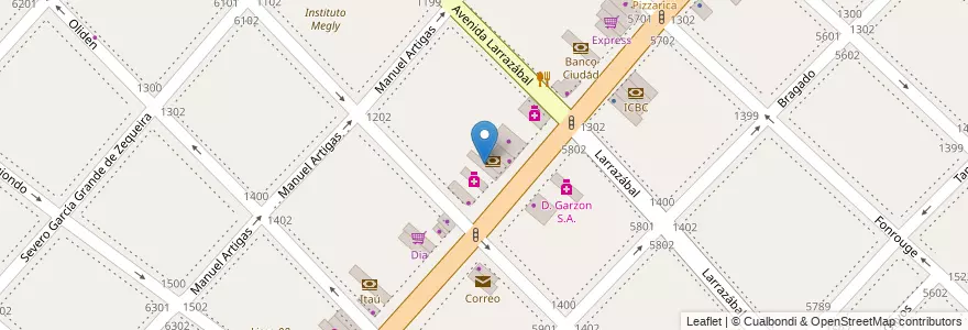 Mapa de ubicacion de Macro, Mataderos en アルゼンチン, Ciudad Autónoma De Buenos Aires, Comuna 9, ブエノスアイレス.