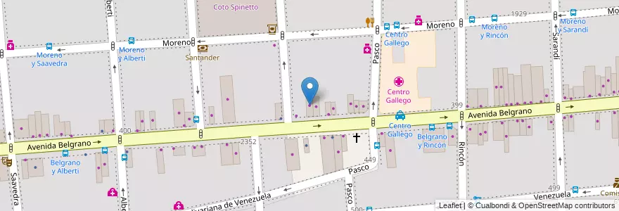 Mapa de ubicacion de Mader Vent S.A., Balvanera en Argentinië, Ciudad Autónoma De Buenos Aires, Comuna 3, Buenos Aires.