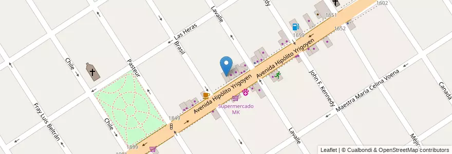 Mapa de ubicacion de Maderera en Argentina, Buenos Aires, Partido De Tigre, El Talar.