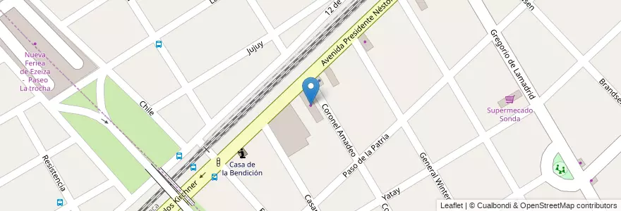 Mapa de ubicacion de Maderera Vizhar en Arjantin, Buenos Aires, Partido De Ezeiza, Ezeiza.