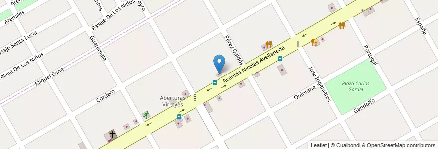 Mapa de ubicacion de Maderin Polacrin en アルゼンチン, ブエノスアイレス州, Partido De San Fernando.