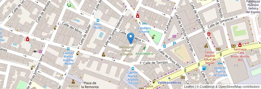 Mapa de ubicacion de Madrid en Испания, Мадрид, Мадрид, Área Metropolitana De Madrid Y Corredor Del Henares, Мадрид.