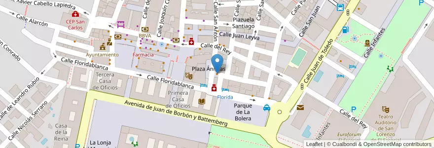 Mapa de ubicacion de Madrid-Sevilla en スペイン, マドリード州, Comunidad De Madrid, Cuenca Del Guadarrama, San Lorenzo De El Escorial.
